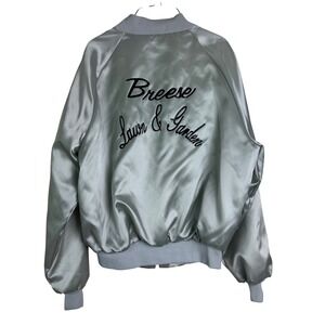 King Louie‎ Pro Fit VINTAGE Satin Bomber Jacket Breeze Lawn & Garden